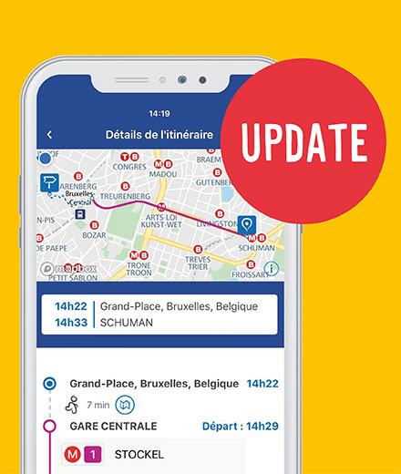 比利時(shí)布魯塞爾地鐵APP升級(jí)后顯示電梯可用情況