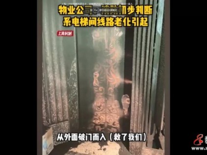 電梯線路老化！視頻：凌晨上海一小區(qū)電梯失火，消防及時破門救人！