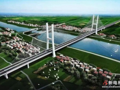 楊灣河特大橋，萊茵的又一大橋電梯代表作