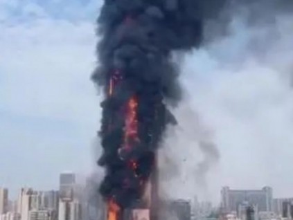總高218米長沙電信大樓發(fā)生火災(zāi)，火災(zāi)時不要使用電梯！