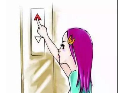 老版的電梯安全使用漫畫，至今仍然實(shí)用