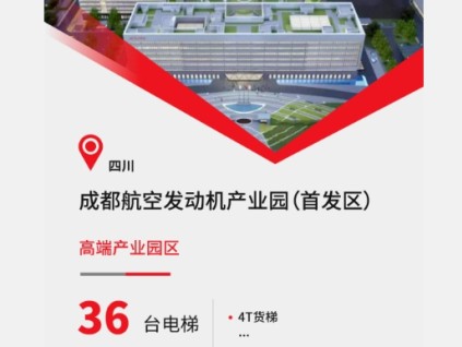 成都高端園區(qū)+36臺康力電梯！