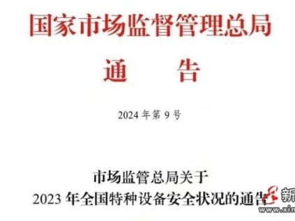 總局通告23年全國特種設(shè)備安全狀況：電梯1062.98萬臺，電梯事故14起13死，電梯檢測機構(gòu)92家