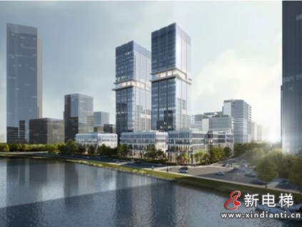 23臺康力4m/s高速梯！杭州廊灣科創(chuàng)中心雙子樓