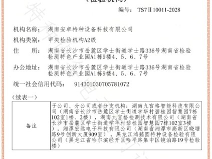 重磅！湖南安卓特種設備科技有限公司作為唯一的民營企業(yè)獲得了A2級資質