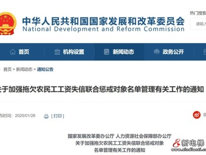 關于加強拖欠農(nóng)民工工資失信聯(lián)合懲戒對象名單管理有關工作的通知