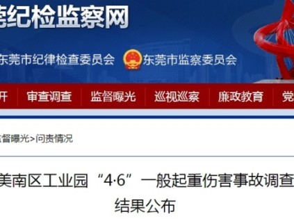 廣東東莞一起起重傷害事故，造成4人重傷2人死亡，6人予以追責問責?