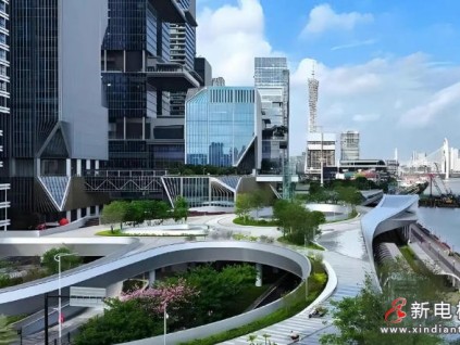 廣州首個“空中花園”式立體交通綜合體，康力電梯!